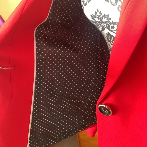 Laura Petites Red Stretch Blazer NWOT - Picture 6 of 7